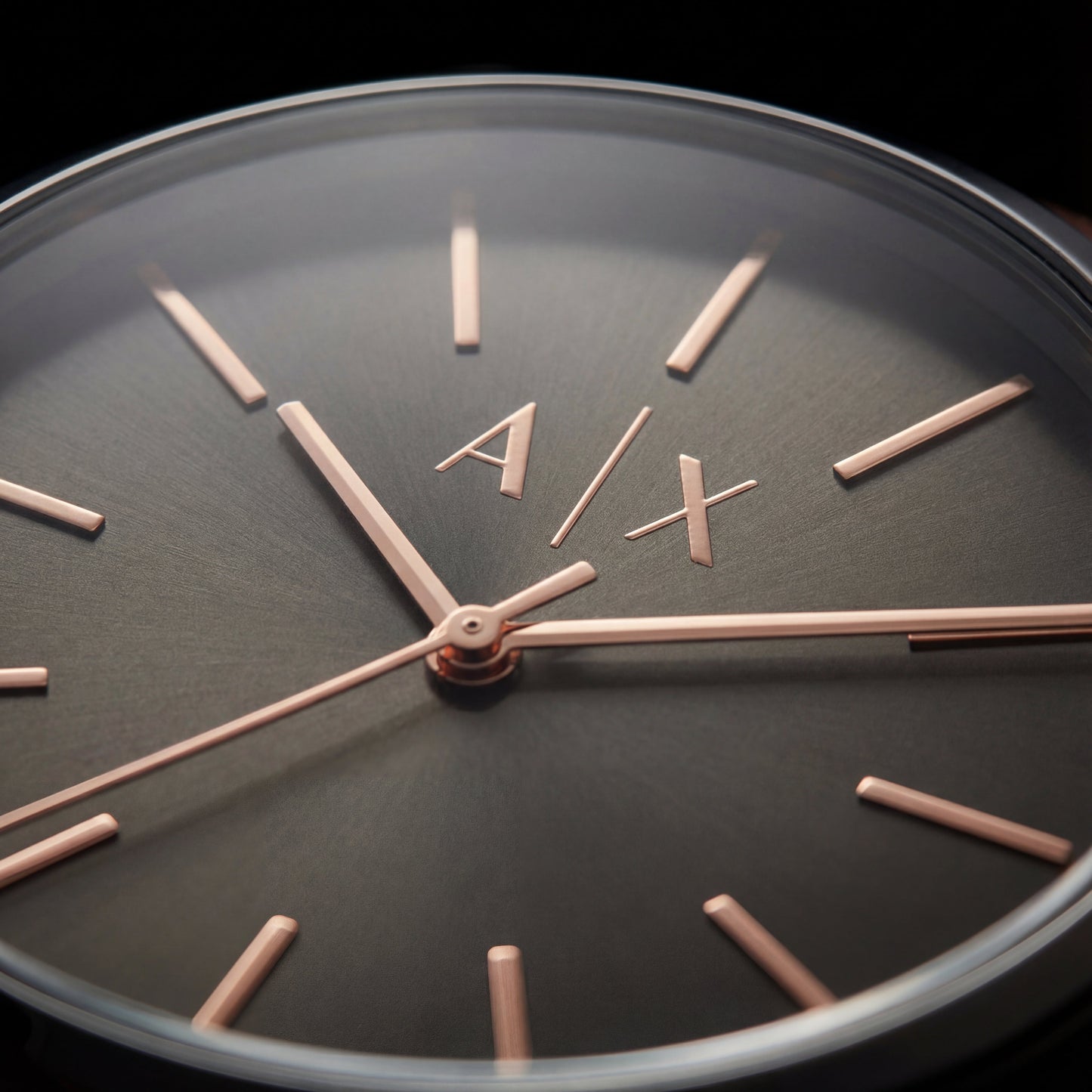Classic Minimal Brown Dial Leather Strap Watch