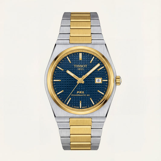 Royal Blue Two-Tone Steel Watch