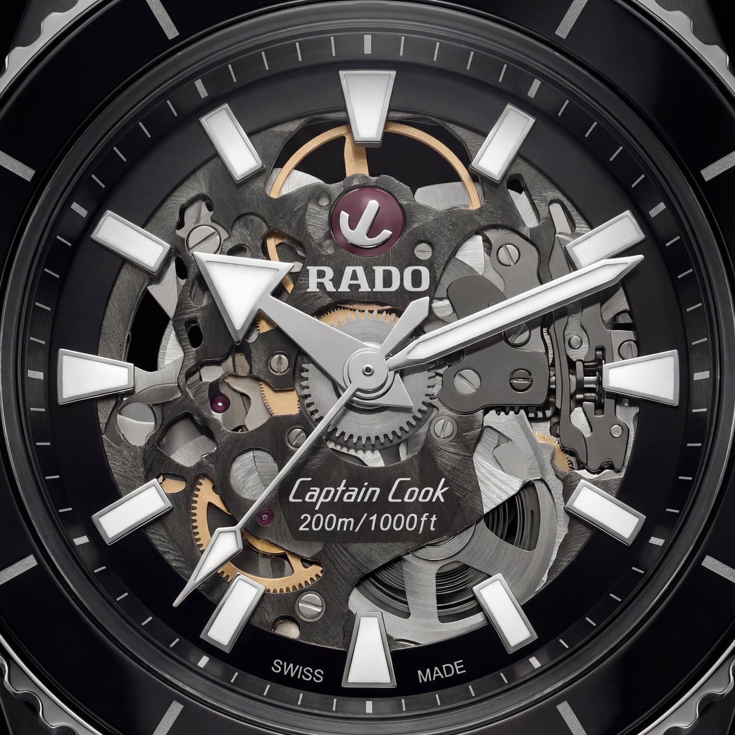 Stealth Black Skeleton Dial Automatic Men’s Watch