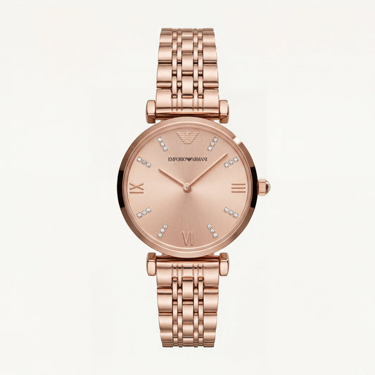 Rose Signature Crystal Watch – Full Rose Gold Edition