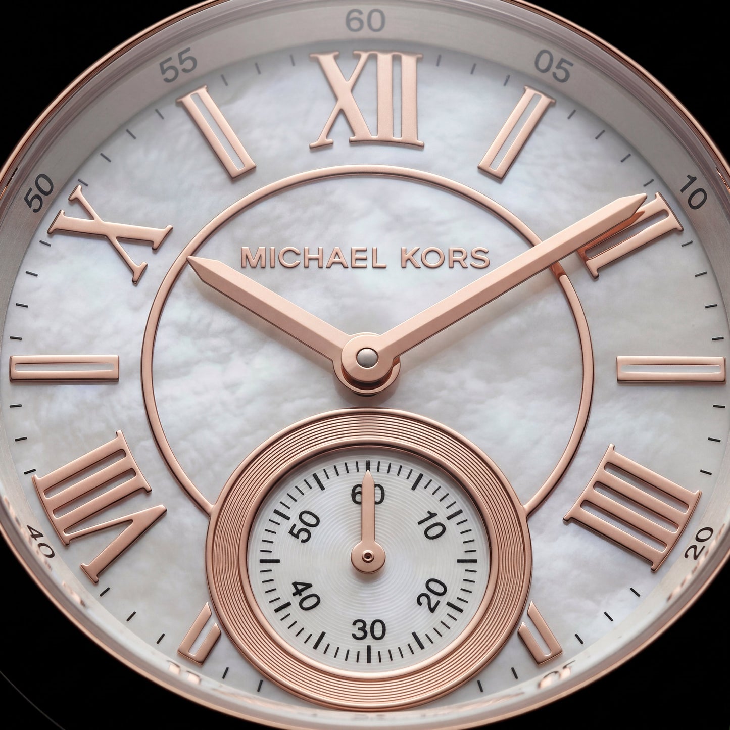 Celeste Radiance Crystal Watch – Two-Tone Rose Edition