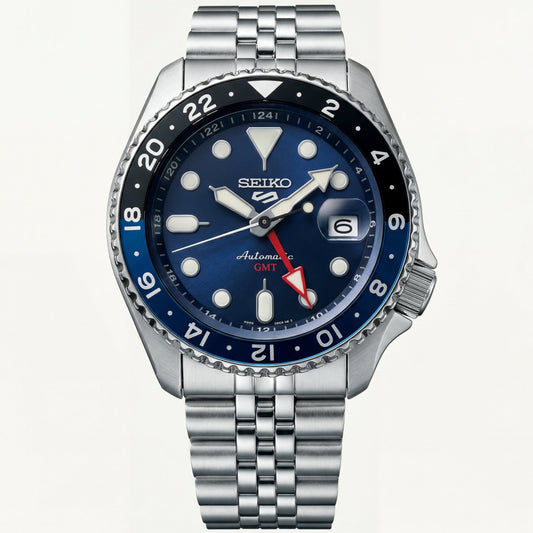 Ocean Blue GMT Steel Watch