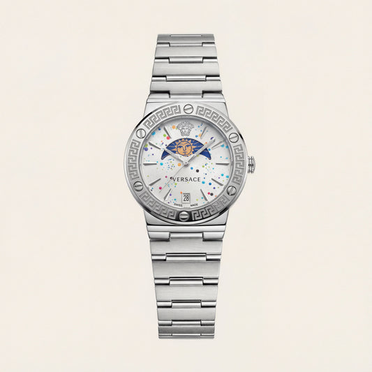 Medusa Icon Silver Watch – Artistic Signature Edition