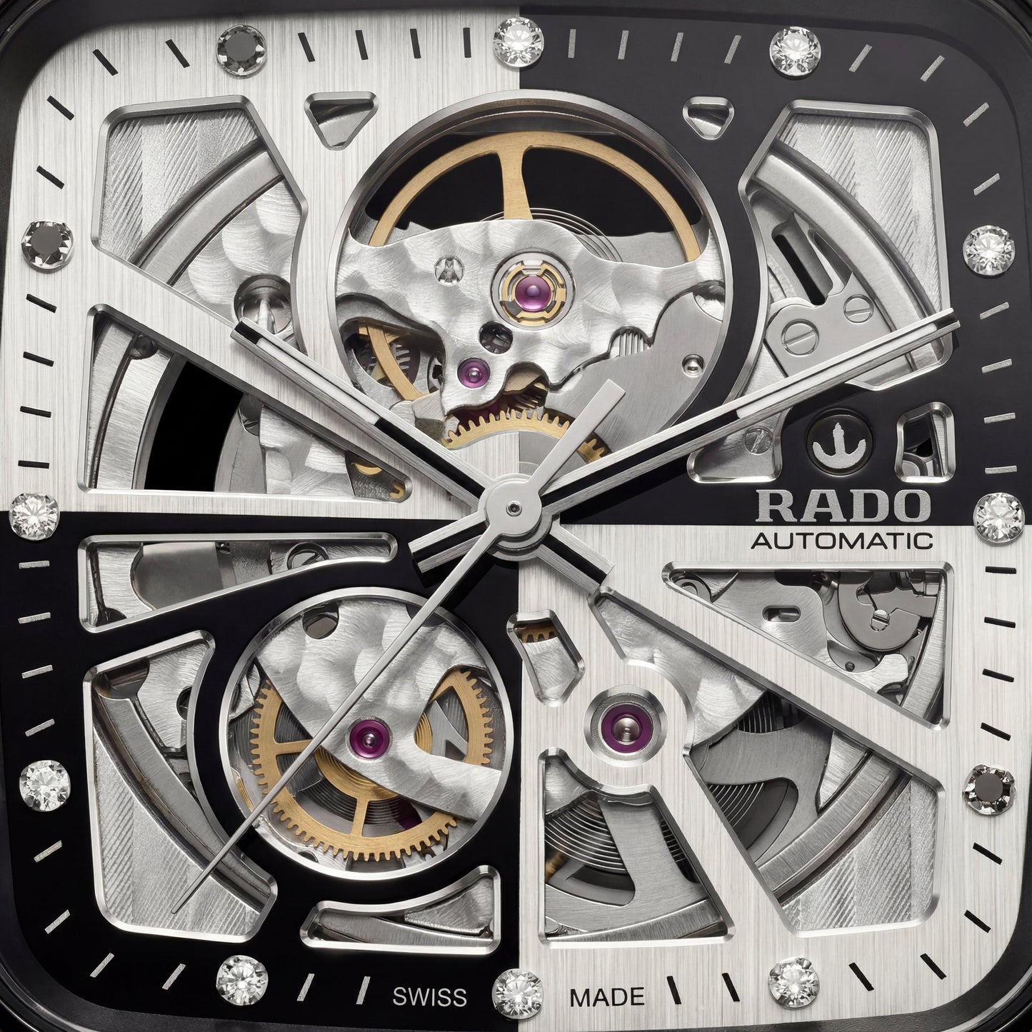 Obsidian Black Square Skeleton Automatic Men’s Watch