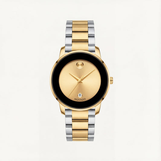 Luxury Gold Dial Two-Tone Stainless Steel Men’s Watch