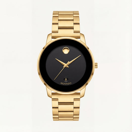 Royal Gold Black Minimalist Men’s Watch