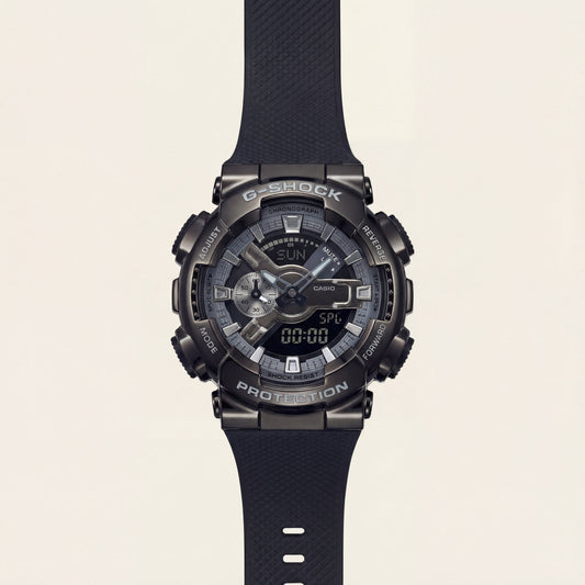 Stealth Black Hybrid Chronograph Tactical Sports Watch