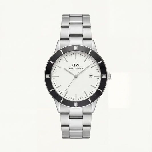 Minimalist Silver Dial Stainless Steel Men’s Watch