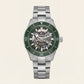 Emerald Green Skeleton Dial Automatic Men’s Watch