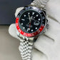 Premium Silver GMT Style Luxury Watch Black Red Coke Bezel Jubilee Bracelet Classic Luxury Watch – Men