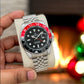 Premium Silver GMT Style Luxury Watch Black Red Coke Bezel Jubilee Bracelet Classic Luxury Watch – Men