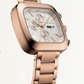Rose Gold Square Chronograph Women’s Watch