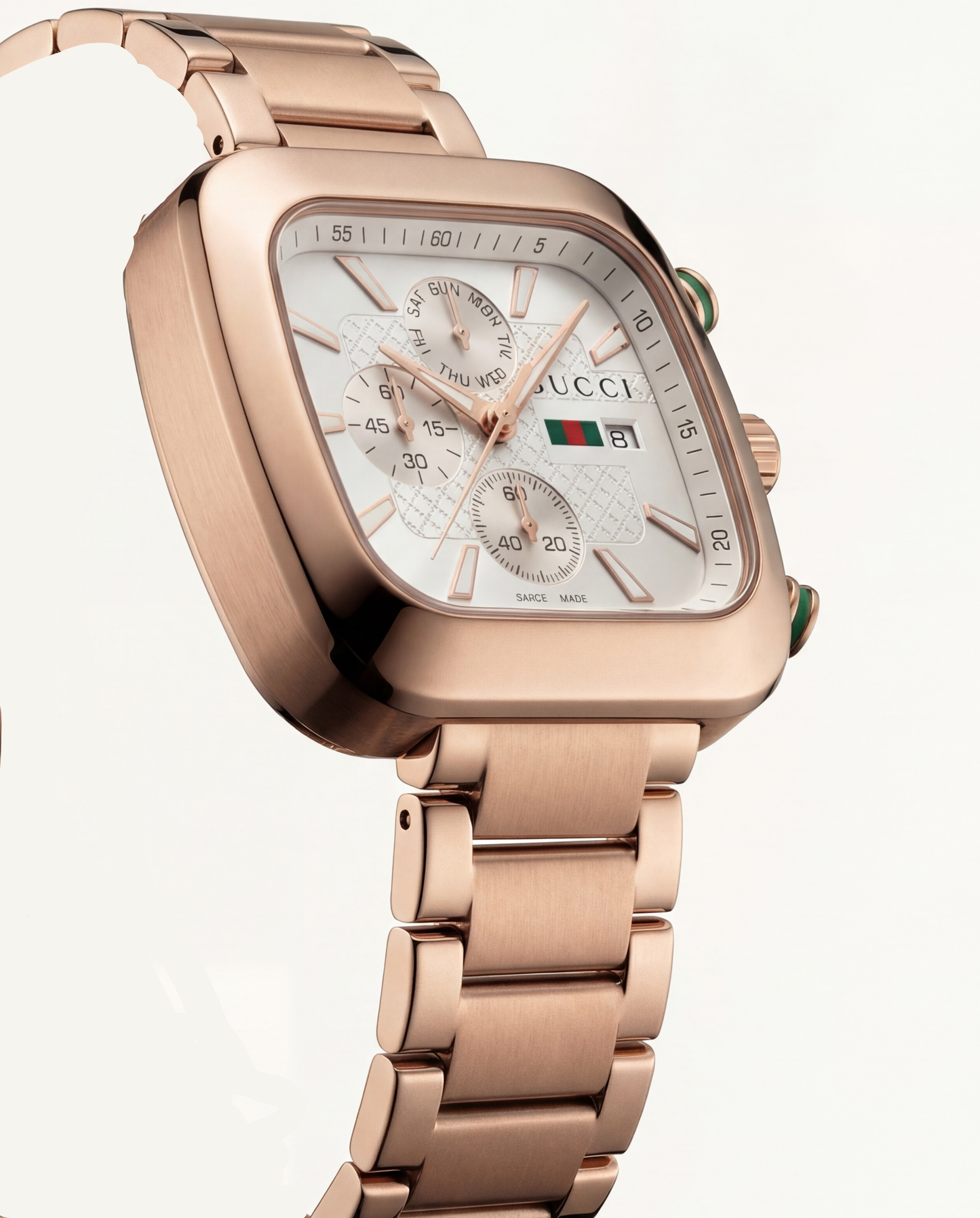 Rose Gold Square Chronograph Women’s Watch