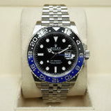 Premium Silver GMT Style Luxury Watch Black Dial Black Blue Batman Bezel Jubilee Bracelet Classic Luxury Watch – Men