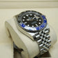 Premium Silver GMT Style Luxury Watch Black Dial Black Blue Batman Bezel Jubilee Bracelet Classic Luxury Watch – Men