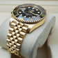 Premium Full Gold GMT Style Luxury Watch Black Dial Black Gold Bezel Jubilee Bracelet Classic Royal Watch – Men