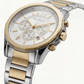 Centrix Ivory Silver–Gold Chronograph Watch