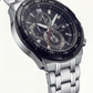 Steel Chronograph Black Dial Sport Men’s Watch