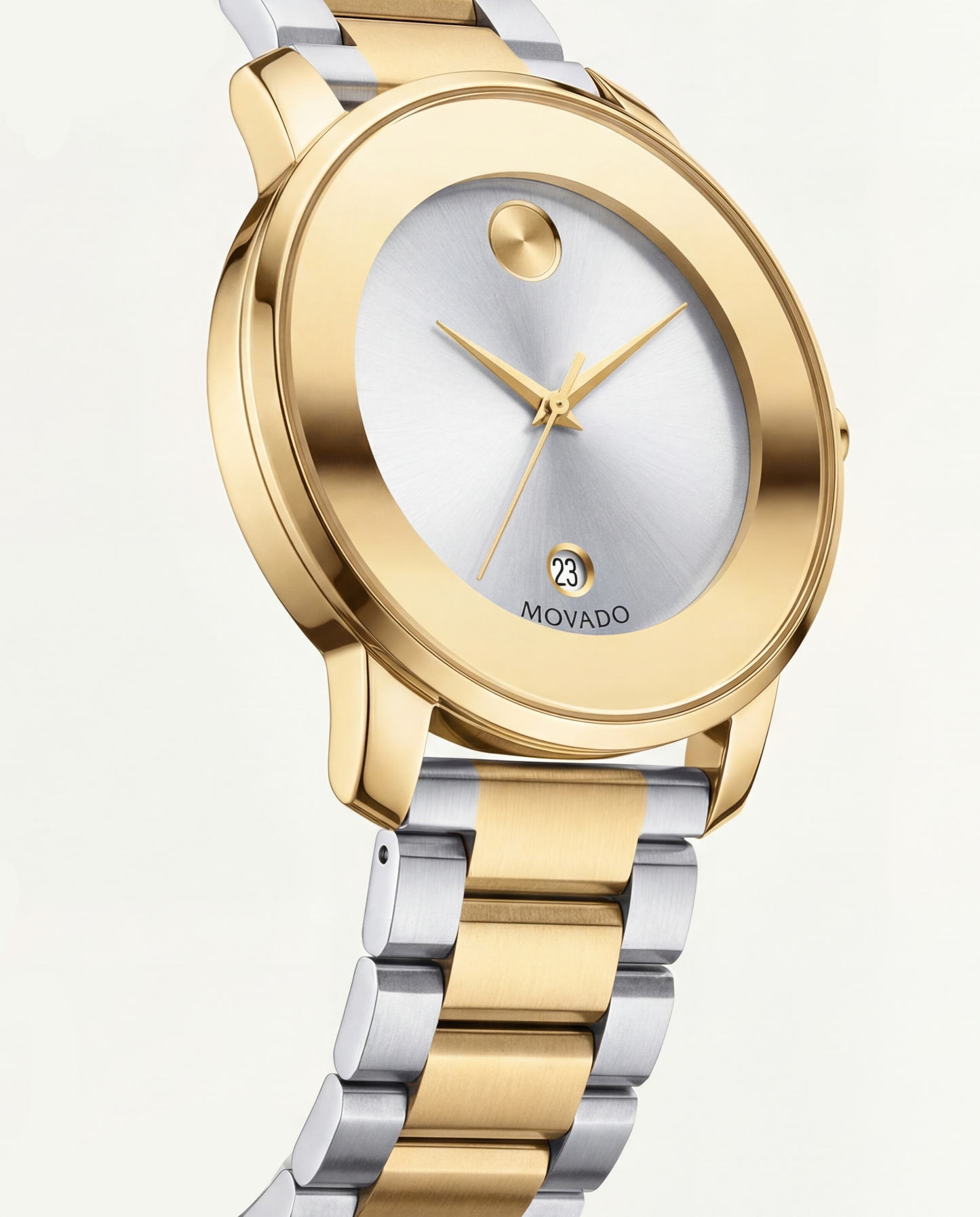 Elite Gold Silver Minimalist Men’s Watch