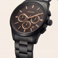Ryder Noir Black Rose-Tone Chronograph Watch