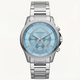 Centrix Ice Blue Silver Chronograph Watch