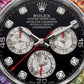 Rainbow Bezel Luxury Chronograph Stainless Steel Men’s Watch