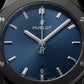 Matte Black Blue Sunburst Dial Minimalist Men’s Watch