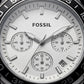 Silver Steel White Chronograph Dial Men’s Watch