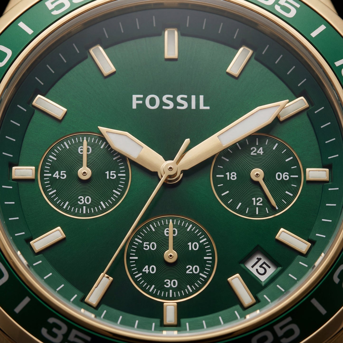 Emerald Gold Chronograph Men’s Watch
