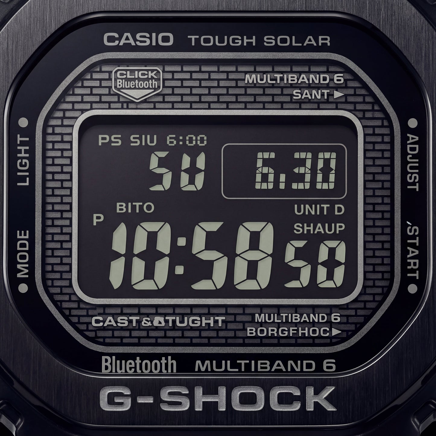 Stealth Black Digital Steel Men’s Watch