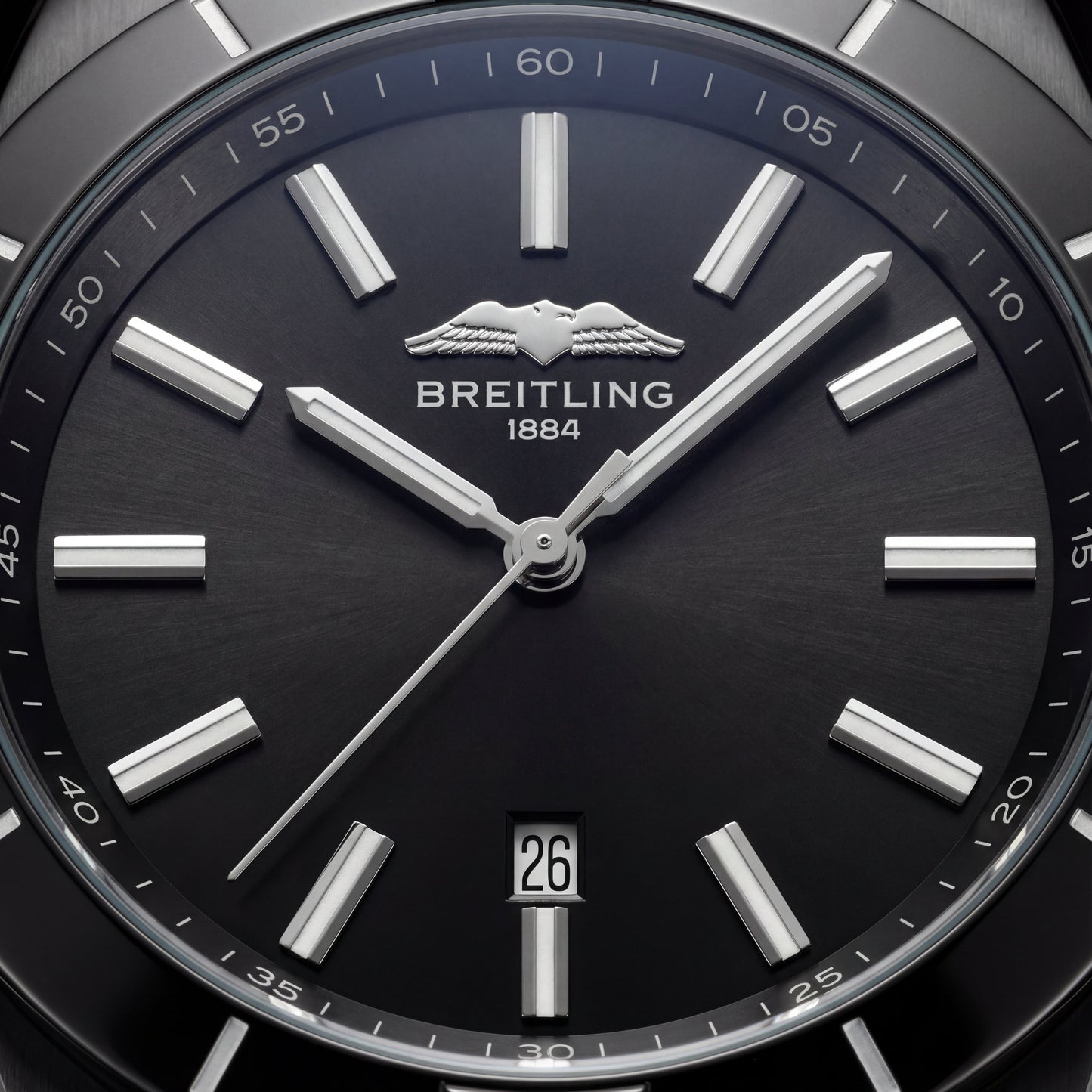 All-Black Steel Minimalist Date Men’s Watch
