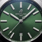 Emerald Green Sunburst Steel Luxury Men’s Watch