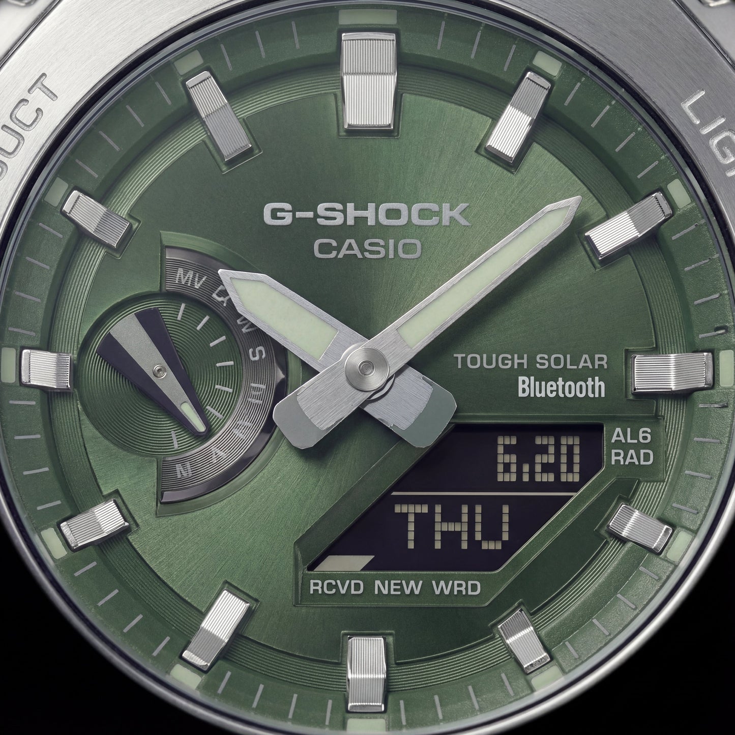 Forest Green Dial Solar Bluetooth Sports Men’s Watch