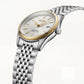 Silver & Gold Bezel Textured Dial Automatic Classic Men’s Watch