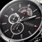 Centrix Carbon Black Silver Chronograph Watch