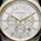 Centrix Ivory Silver–Gold Chronograph Watch