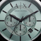 Centrix Sage Green Black Chronograph Leather Watch