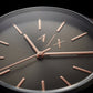 Classic Minimal Brown Dial Leather Strap Watch