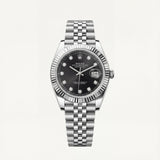 Onyx Black Diamond Dial Steel Watch