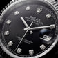 Onyx Black Diamond Dial Steel Watch