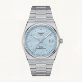 Ice Blue Textured Dial  Steel Watch