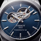 Ocean Blue Open-Heart Automatic Steel Watch