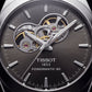 Smoked Silver Open-Heart Automatic Steel Watch
