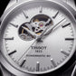 Silver Open-Heart Automatic Steel Watch