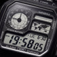Stealth World Time Digital Leather Watch