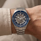 Ocean Blue Skeleton Dial Automatic Men’s Watch