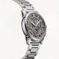 Premium Silver Skeleton Chronograph Watch for Men