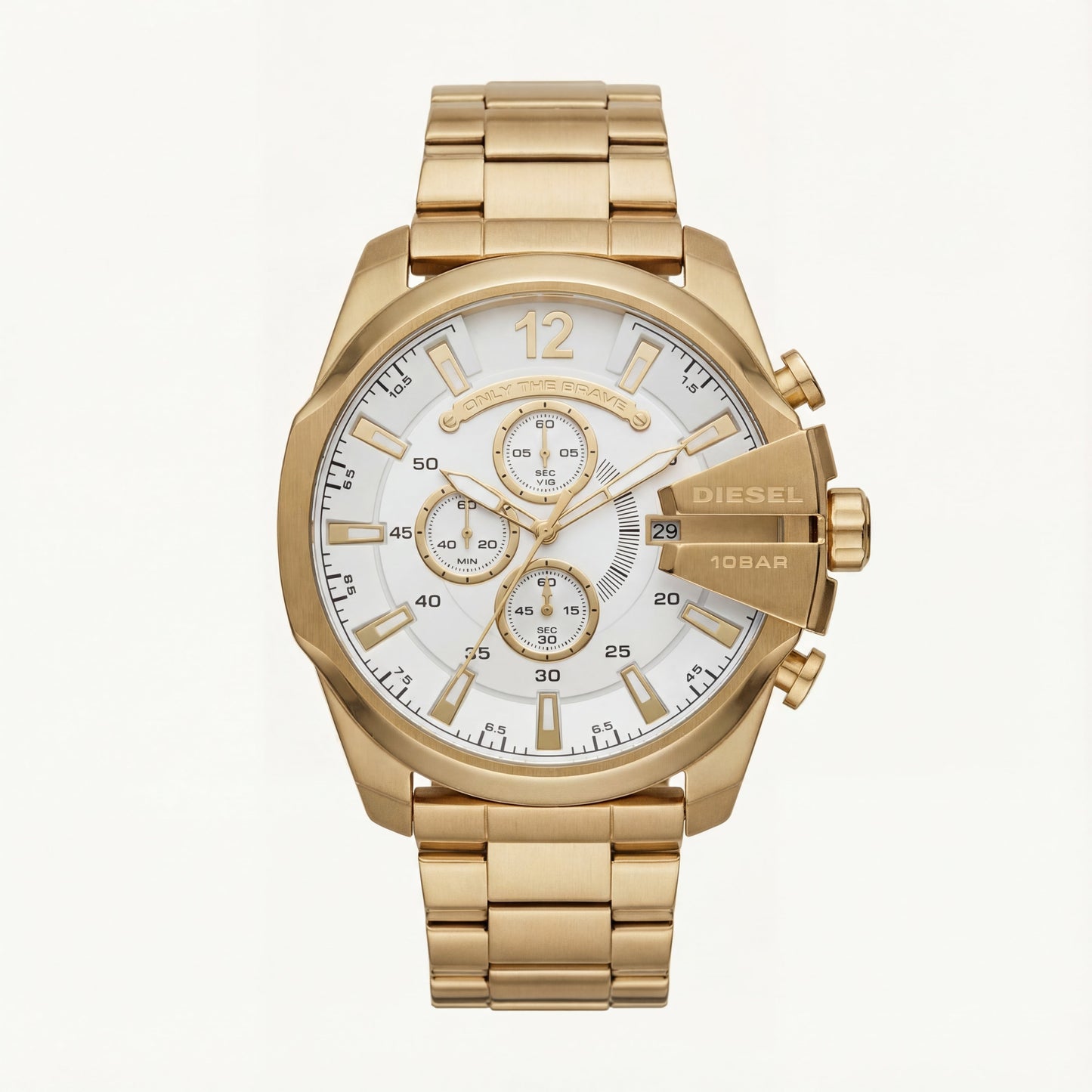 Imperial Gold White Chronograph Men’s Watch