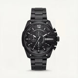 Stealth Black Steel Chronograph Men’s Watch