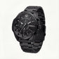 Stealth Black Steel Chronograph Men’s Watch